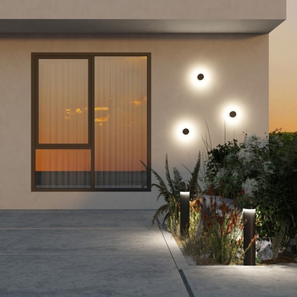 DK9816-BK Черный ландшафтный уличный светодиодный светильник столбик 65см Denkirs VEGA, IP65, 12Вт, 3000K, 225лм