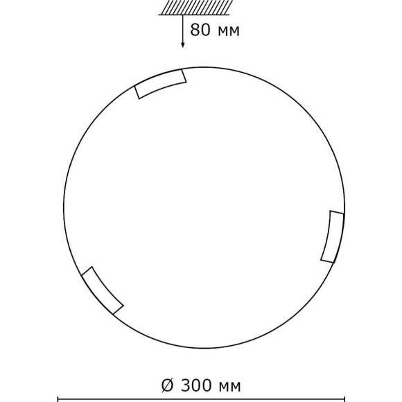 Настенно-потолочный светильник Sonex 161/K GRECA под лампы 2xE27 2*60W