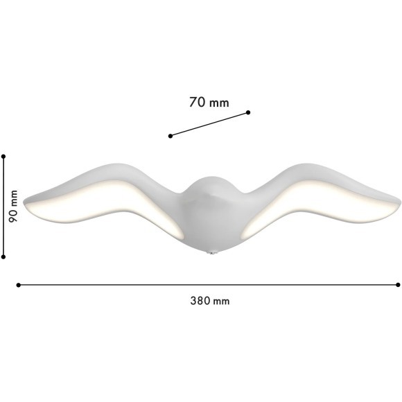 Настенный уличный светильник в виде птицы Favourite 4845-2W Larus