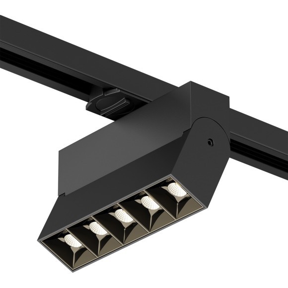 Однофазный двужильный светодиодный трековый светильник Denkirs DK6436-BK Edder 3000К 780Лм CRI90+ 24° 10Вт