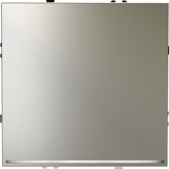 VLS010404 Проходной выключатель (переключатель) встраиваемый одноклавишный с подсветкой 10 ампер (2200 Ватт) шелкового цвета VOLTUM S70 (шелк)