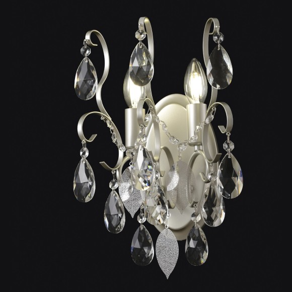 Бра Crystal Lux ESMIRALDA AP2 SILVER