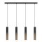 901733 EGLO BARBOTTO Подвесной светильник на 4 лампы GU10, 18Вт, сталь, дерево, коричневый, L925 H1100