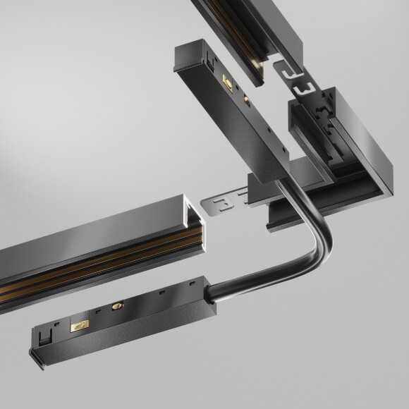 Maytoni Exility X TRA239CS-42B Гибкий угловой коннектор питания для шинопроводов серии Exility X Maytoni Exility X TRA239CS-42B Гибкий угловой коннектор питания для шинопроводов серии Exility X