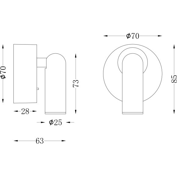 Бра для чтения светодиодное с выключателем Mirax C038WL-L3W3K
