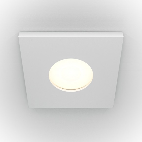 Встраиваемый светильник Maytoni DL083-01-GU10-SQ-W Stark IP65 под лампу 1xGU10 50W