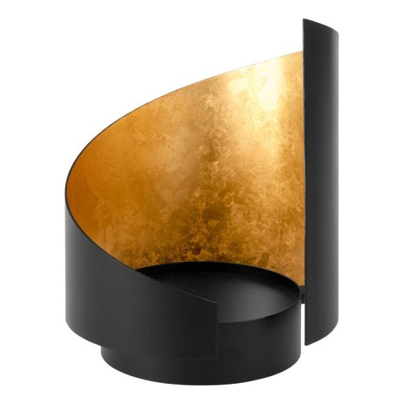 422656 AMBONDRONA Подсвечник напольный металл золотой черный D150 H200