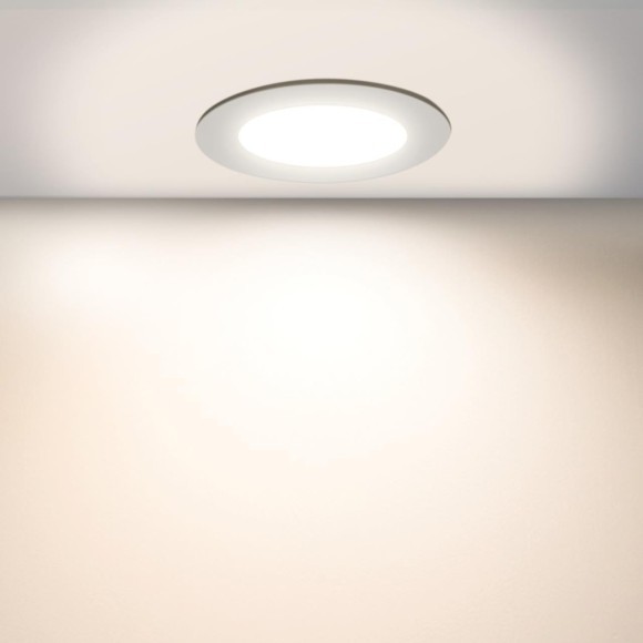 4644-1C, врезной светильник, D86xH30, cutout:D68, LEDx5W, 420LM/460LM/440LM, 3000K/4000K/6500K, IP44, CRI>80, beam angle:120, included