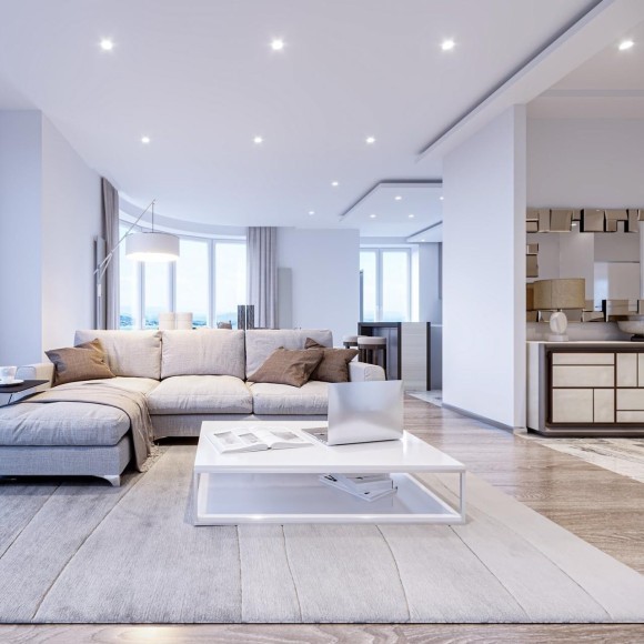 4644-1C, врезной светильник, D86xH30, cutout:D68, LEDx5W, 420LM/460LM/440LM, 3000K/4000K/6500K, IP44, CRI>80, beam angle:120, included