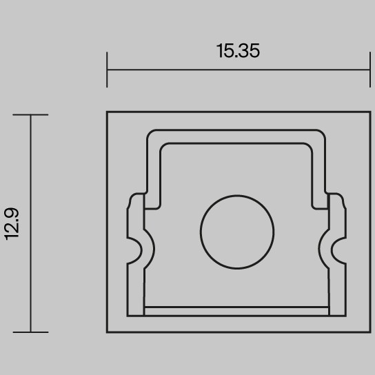 Комплект заглушек (для профиля 26×30) 2 шт., 642053
