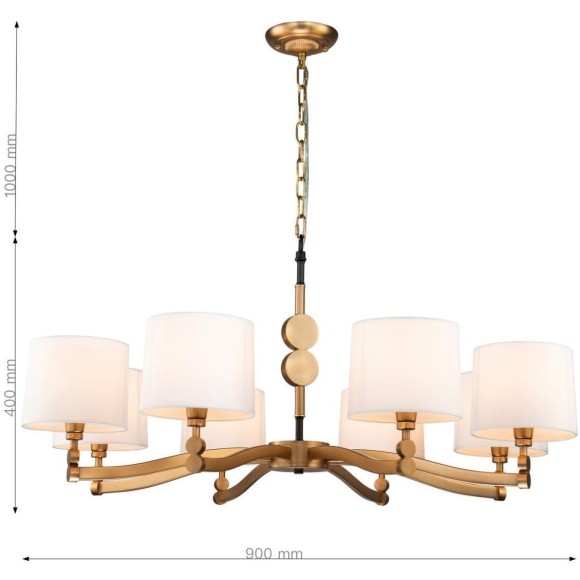 Подвесная люстра Roshe 2624-8P