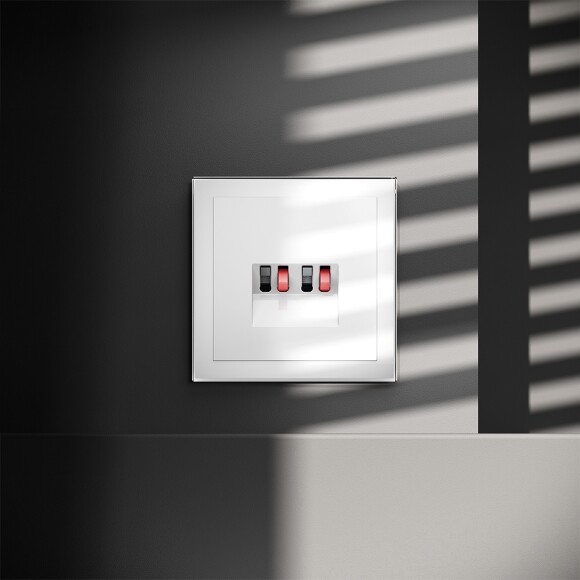 VLS060301 Розетка акустическая 4-местная для подключения динамиков и других звуковоспроизводящих устройств (для проводов сечением 0,5 — 4 ММ²) белого глянцевого цвета VOLTUM S70 (белый глянцевый) VLS060301 Розетка акустическая 4-местная для подключения динамиков и других звуковоспроизводящих устройств (для проводов сечением 0,5 — 4 ММ²) белого глянцевого цвета VOLTUM S70 (белый глянцевый)