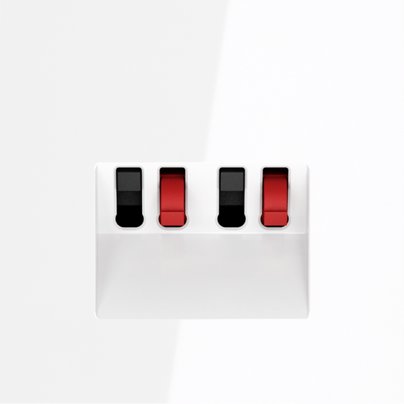 VLS060301 Розетка акустическая 4-местная для подключения динамиков и других звуковоспроизводящих устройств (для проводов сечением 0,5 — 4 ММ²) белого глянцевого цвета VOLTUM S70 (белый глянцевый) VLS060301 Розетка акустическая 4-местная для подключения динамиков и других звуковоспроизводящих устройств (для проводов сечением 0,5 — 4 ММ²) белого глянцевого цвета VOLTUM S70 (белый глянцевый)