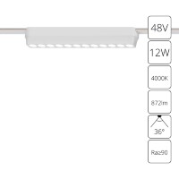 A6154PL-1WH Трековый магнитный светодиодный светильник Arte Lamp Rapid 48V CRI90+ 4000К 872Лм 36° 12Вт