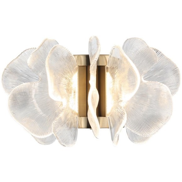 5089/25WL L-VISION ODL25 559 под латунь/прозрачный/акрил Бра LED 25W 3500K 1643Лм SIAMA