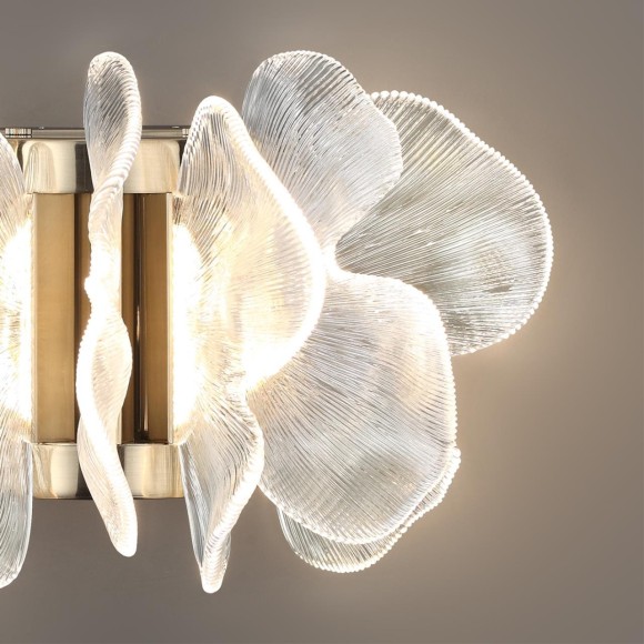 5089/25WL L-VISION ODL25 559 под латунь/прозрачный/акрил Бра LED 25W 3500K 1643Лм SIAMA