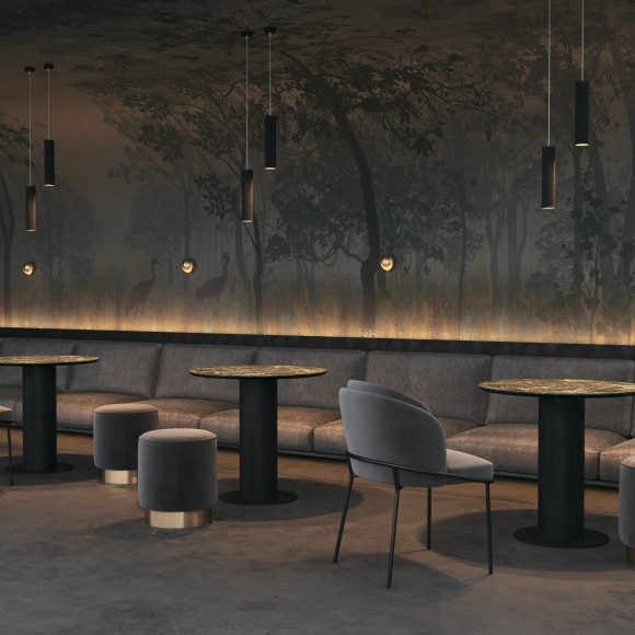 Подвесной светильник цилиндр Maytoni P038PL-01B Focus Design под лампу 1xGU10 50W