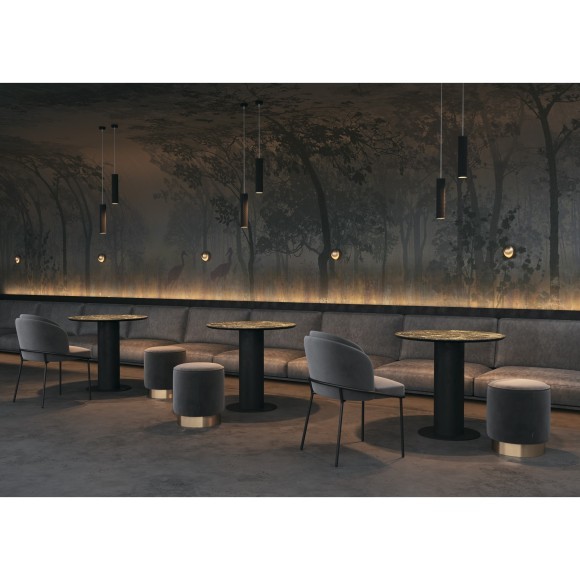 Подвесной светильник цилиндр Maytoni P038PL-01B Focus Design под лампу 1xGU10 50W