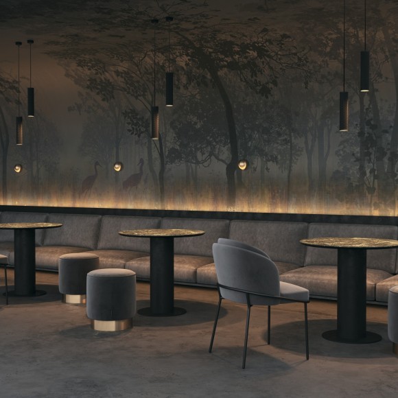 Подвесной светильник цилиндр Maytoni P038PL-01B Focus Design под лампу 1xGU10 50W