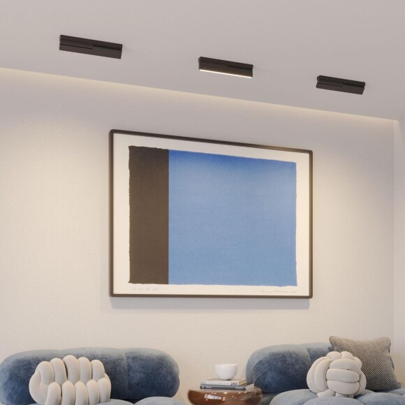 359767 OVER NT25 398 черный Светильник накладной с перекл. цв. температуры IP20 LED 18W 180-265V 2700К/3200К/4000К EOS