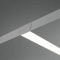 Maytoni ALM-6114-S-2M 636019 Алюминиевый 2м встраиваемый в ГКЛ профиль со скрытым фланцем, размер 61x14мм, ленты шириной до 20мм, ширина световой линии 22мм