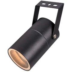 Favourite Bonum 4793-1U Черный уличный ландшафтный светильник накладного монтажа, с цилиндрическим плафоном диаметра 6см, L100xW66xH170, под сменную лампу GU10 макс. 35Ви, IP65, 220В