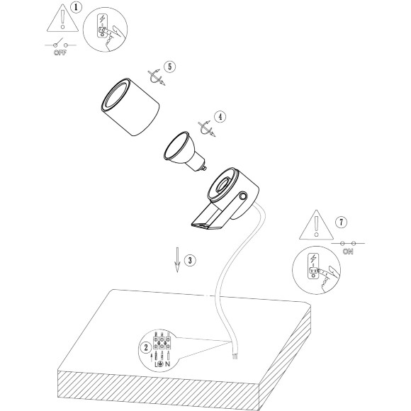 Favourite Bonum 4793-1U Черный уличный ландшафтный светильник накладного монтажа, с цилиндрическим плафоном диаметра 6см, L100xW66xH170, под сменную лампу GU10 макс. 35Ви, IP65, 220В