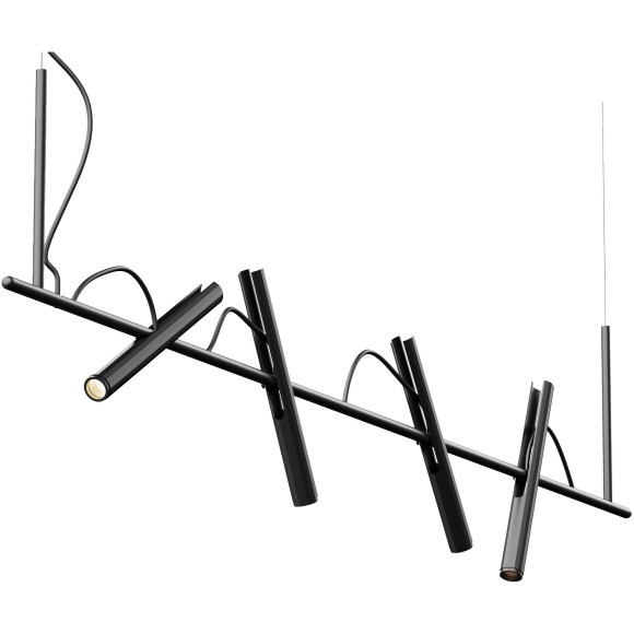 SL6210.403.04 Светильник подвесной ST-Luce Черный/Черный, Золотистый LED 4*3W 3000K LILT