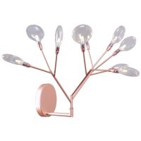 Бра Crystal Lux EVITA AP9 COPPER/TRANSPARENT