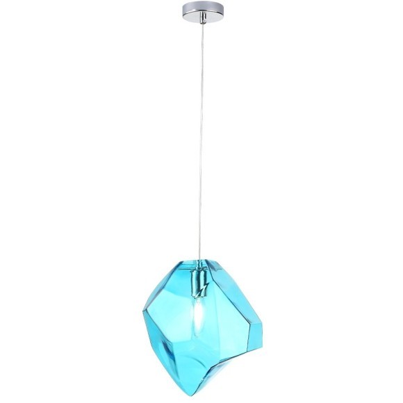 Светильник подвесной Crystal Lux NUESTRO SP1 CHROME/BLUE