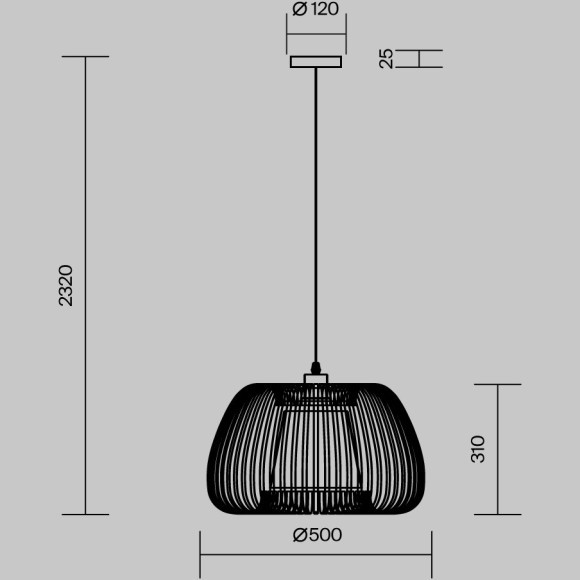 Подвесной светильник Maytoni MOD409PL-01W