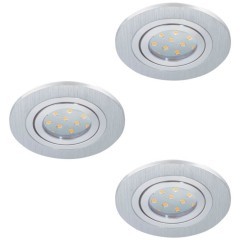 98639 Светод. компект встраив. светильников AREITIO регул., 3x5W(GU10), ?110, ЕТ115, 3х400lm, алюми 98639 Светод. компект встраив. светильников AREITIO регул., 3x5W(GU10), ?110, ЕТ115, 3х400lm, алюми