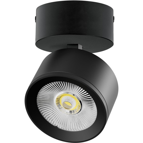 Черный накладной светодиодный поворотный спот 15Вт 36° 3000К CRI90 1700Лм Alta Pro Lightstar A5537SO
