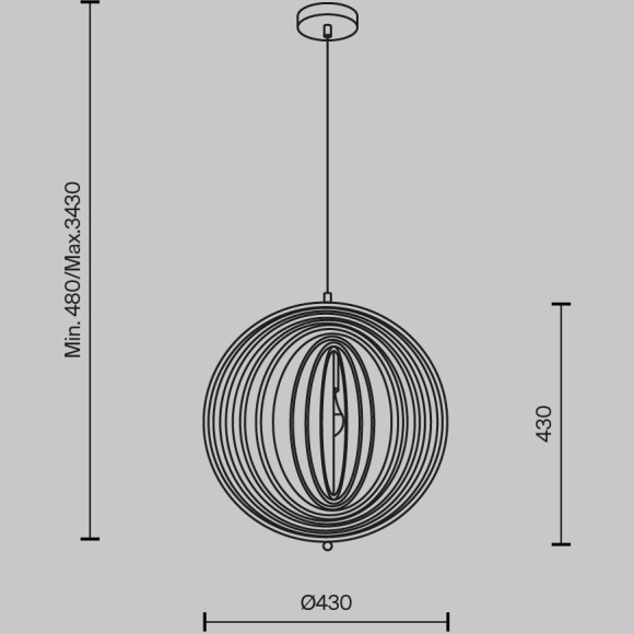 Подвесной светильник Maytoni MOD197PL-01W Подвесной светильник Maytoni MOD197PL-01W