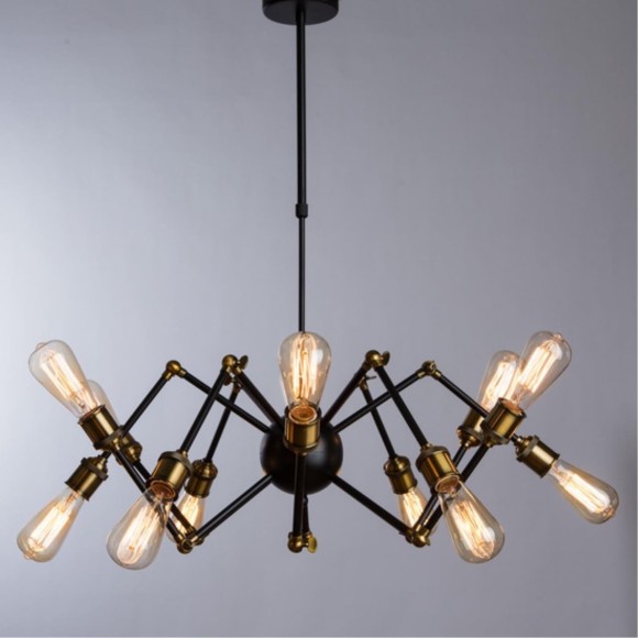 Люстра паук Divinare 3037/03 SP-12 FORMICA под лампы 12xE27 40W Люстра паук Divinare 3037/03 SP-12 FORMICA под лампы 12xE27 40W