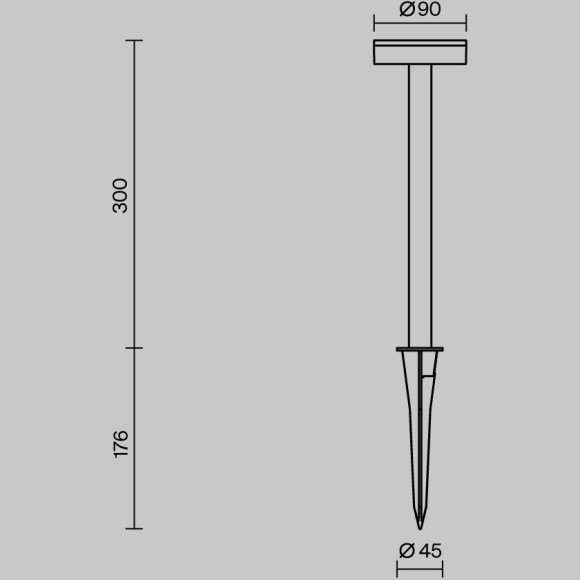Ландшафтный светильник Outdoor O503FL-L4B3K