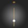 SL1222.233.01 Светильник подвесной ST-Luce Золотистый/Золотистый, Белый LED 1*18W 4000K ANGURRA