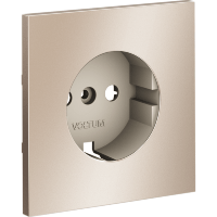 VLSM000610 Накладка металлическая для розетки с заземлением платинового цвета VOLTUM S70 Metal (платина)