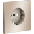 VLSM000610 Накладка металлическая для розетки с заземлением платинового цвета VOLTUM S70 Metal (платина)