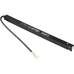 Crystal Lux CLT 0.204 08 BL 1408/084 Низкопрофильный черный встраиваемый в шинопровод драйвер (блок питания/трансформатор) мощностью 150Вт, 220V=>48V, 320x19x16мм IP20