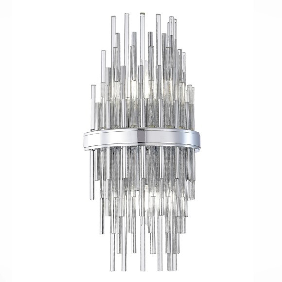 SL1628.101.02 Бра ST-Luce Хром/Прозрачный, Хром E14 2*40W TERAMO SL1628.101.02 Бра ST-Luce Хром/Прозрачный, Хром E14 2*40W TERAMO