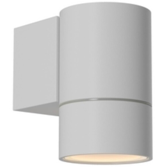 Favourite Bonum 4794-1W Белый уличный настенный светильник, фасадный спот цилиндр со светом в одну сторону, D95xW60xH95, под сменную лампу GU10 макс. 35Вт, IP65, 220В