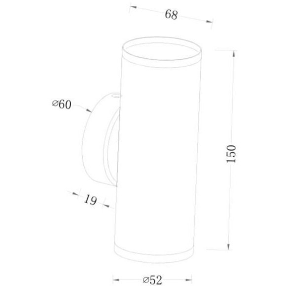 Бра Maytoni C068WL-02B Focus S под лампы 2xGU10 10W