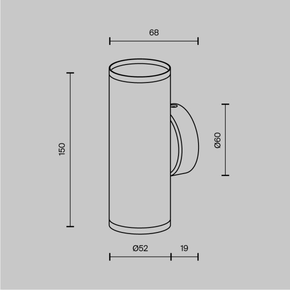 Бра Maytoni C068WL-02B Focus S под лампы 2xGU10 10W