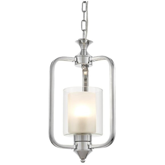 Подвесная люстра Lumina Deco Atlanta LDP 1222-1 CHR+WT Подвесная люстра Lumina Deco Atlanta LDP 1222-1 CHR+WT