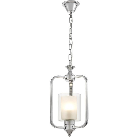 Подвесная люстра Lumina Deco Atlanta LDP 1222-1 CHR+WT Подвесная люстра Lumina Deco Atlanta LDP 1222-1 CHR+WT