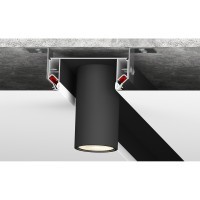 Профиль-ниша 2м черная для гарпунного натяжного потолка Denkirs Flod DK5850-BK