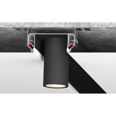 Профиль-ниша 2м черная для гарпунного натяжного потолка Denkirs Flod DK5850-BK