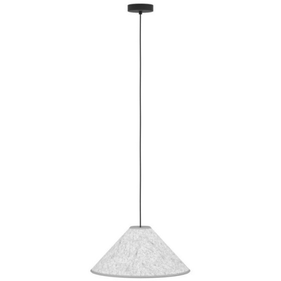 43984 Подвесной светильник (люстра) ALSAGER, 1X40W (E27), ?410, сталь, черный / фетр, серый