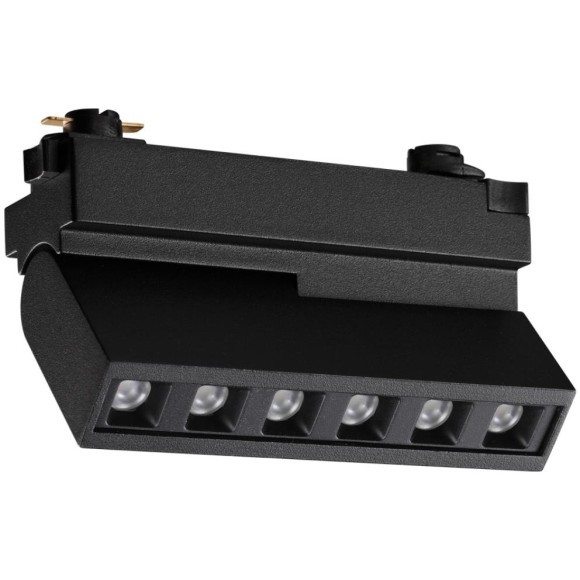 359735 PORT NT25 240 черный Светильник однофазный двухжильный трековый с переключ. цв. температуры IP20 LED 6W 180-265V 2700К/3200К/4000К EOS